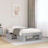Bed Frame Without Mattress 200X200Cm Engineered Wood