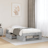 Bed Frame Without Mattress 200X200Cm Engineered Wood