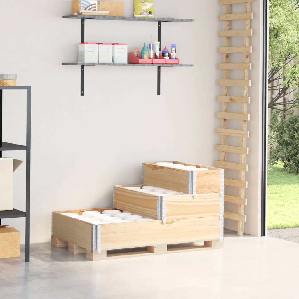 3-Tier Raised Bed 120X80 Cm Solid Wood Pine