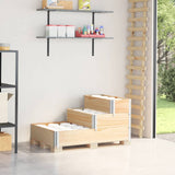 3-Tier Raised Bed 120X80 Cm Solid Wood Pine