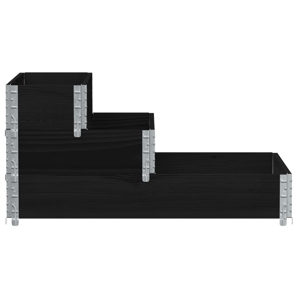 3-Tier Raised Bed 120X80 Cm Solid Wood Pine