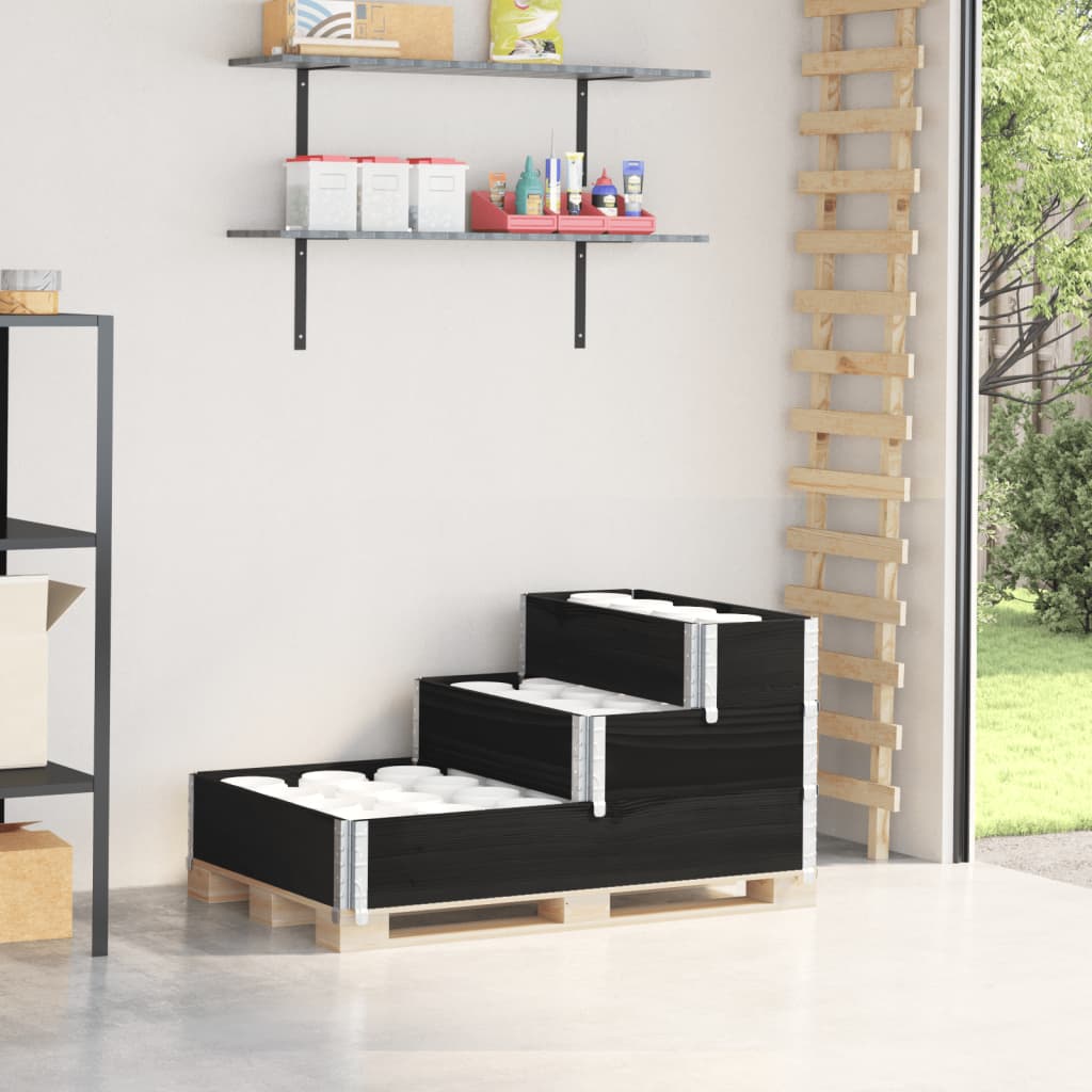 3-Tier Raised Bed 120X80 Cm Solid Wood Pine