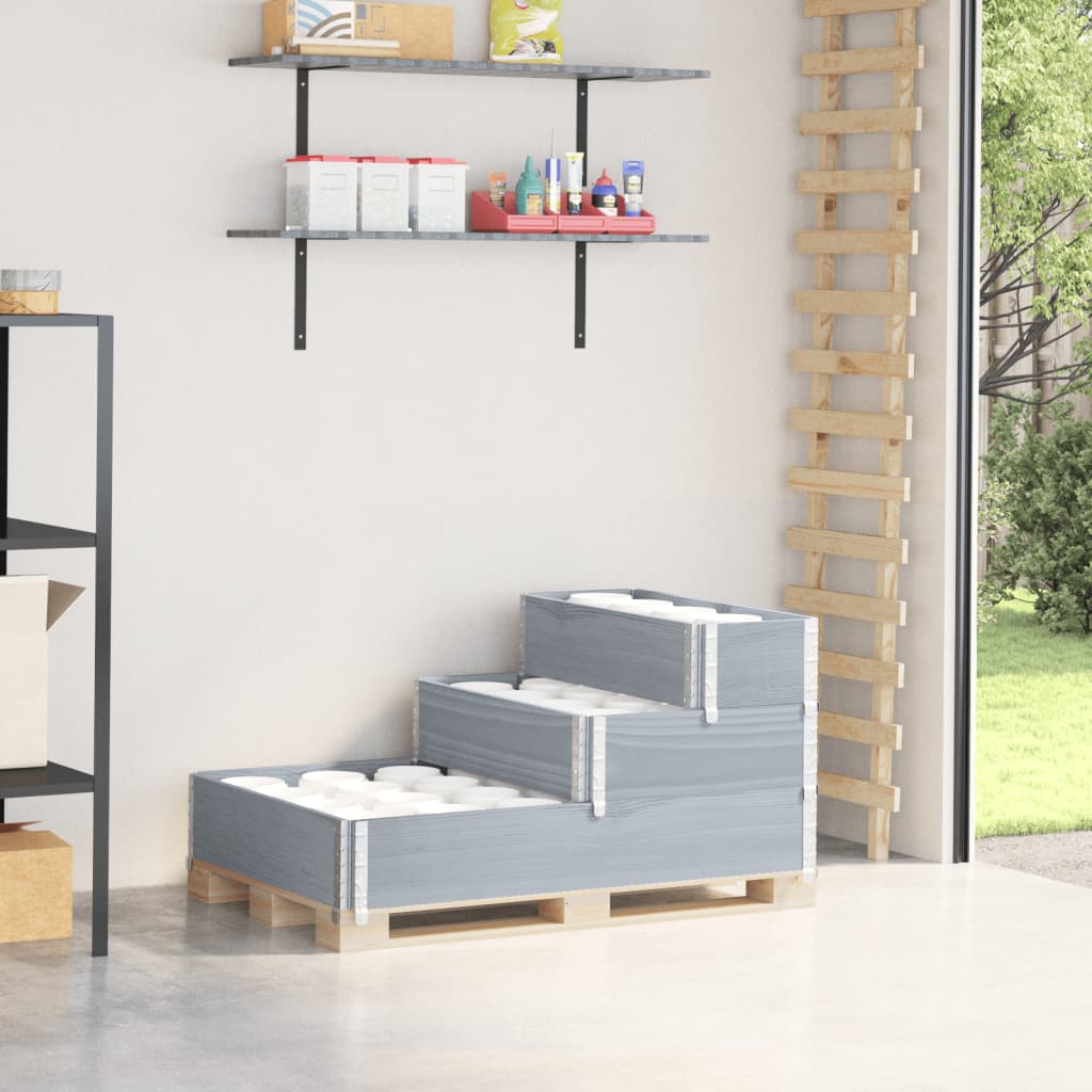 3-Tier Raised Bed 120X80 Cm Solid Wood Pine