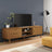 Tv Cabinet Molde Brown 158X40X49 Cm Solid Wood Pine