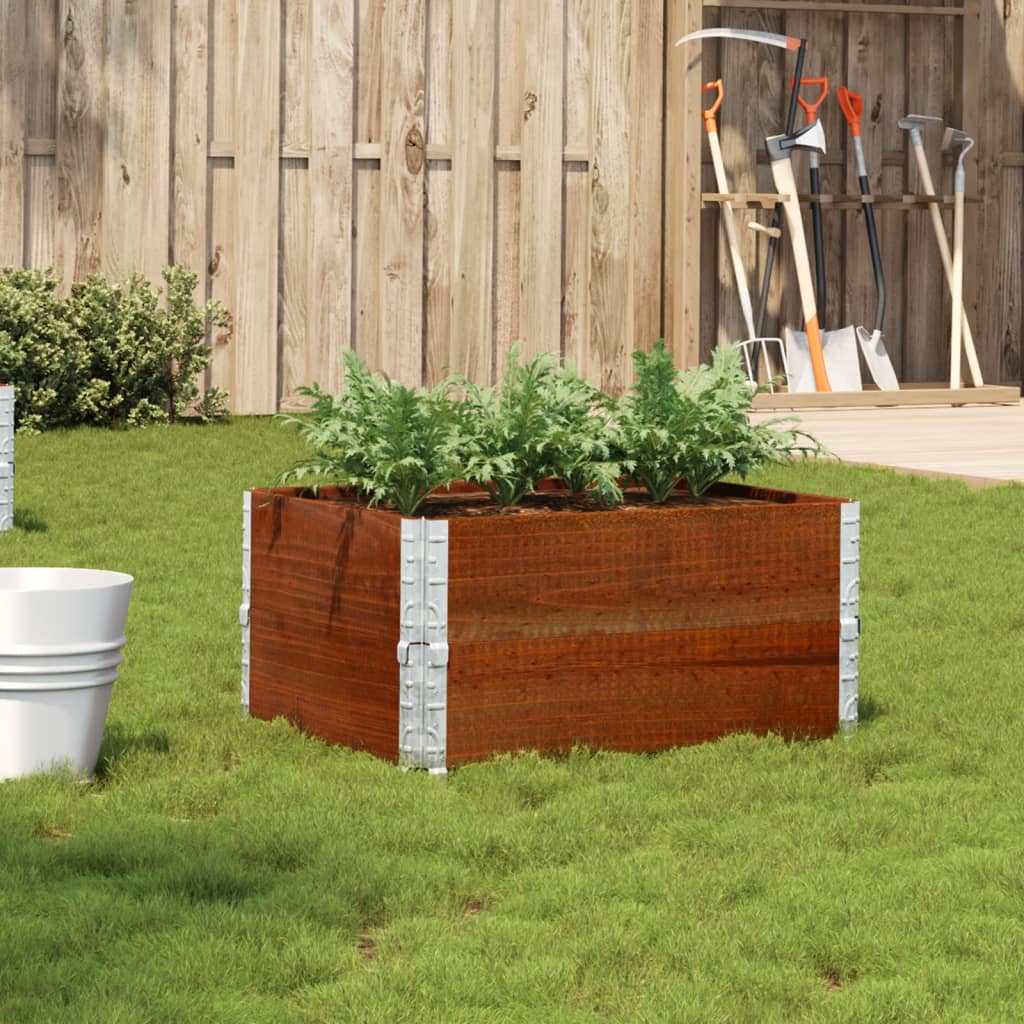 Garden Planter Brown 120X80 Cm Solid Wood Pine