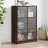 Bookcase With Doors 136X37X109 Cm Engineered Wood