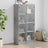 Bookcase With Doors 136X37X142 Cm Engineered Wood