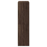Highboard with Doors Brown Oak 68x37x142 cm Engineered Wood