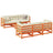 7 Piece Garden Sofa Set Solid Wood Pine