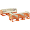7 Piece Garden Sofa Set Solid Wood Pine