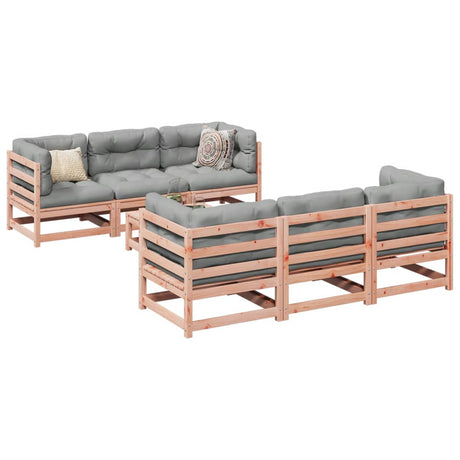 7 Piece Garden Sofa Set Solid Wood Pine