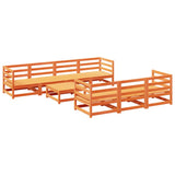 8 Piece Garden Sofa Set Solid Wood Pine
