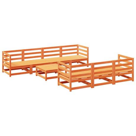 8 Piece Garden Sofa Set Solid Wood Pine