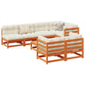 8 Piece Garden Sofa Set Solid Wood Pine