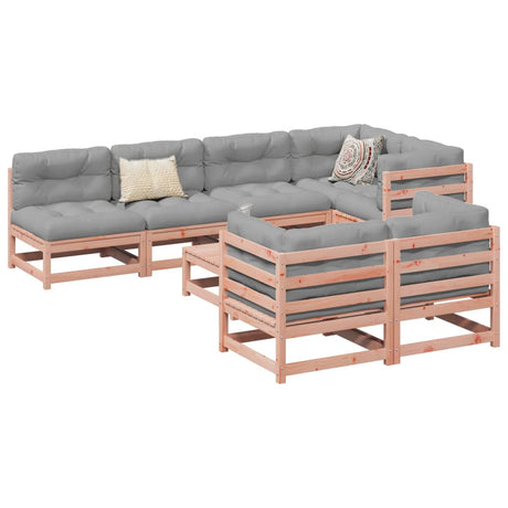 8 Piece Garden Sofa Set Solid Wood Pine