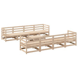 9 Piece Garden Sofa Set Solid Wood Pine