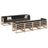 9 Piece Garden Sofa Set With Cushions Solid Wood Pine