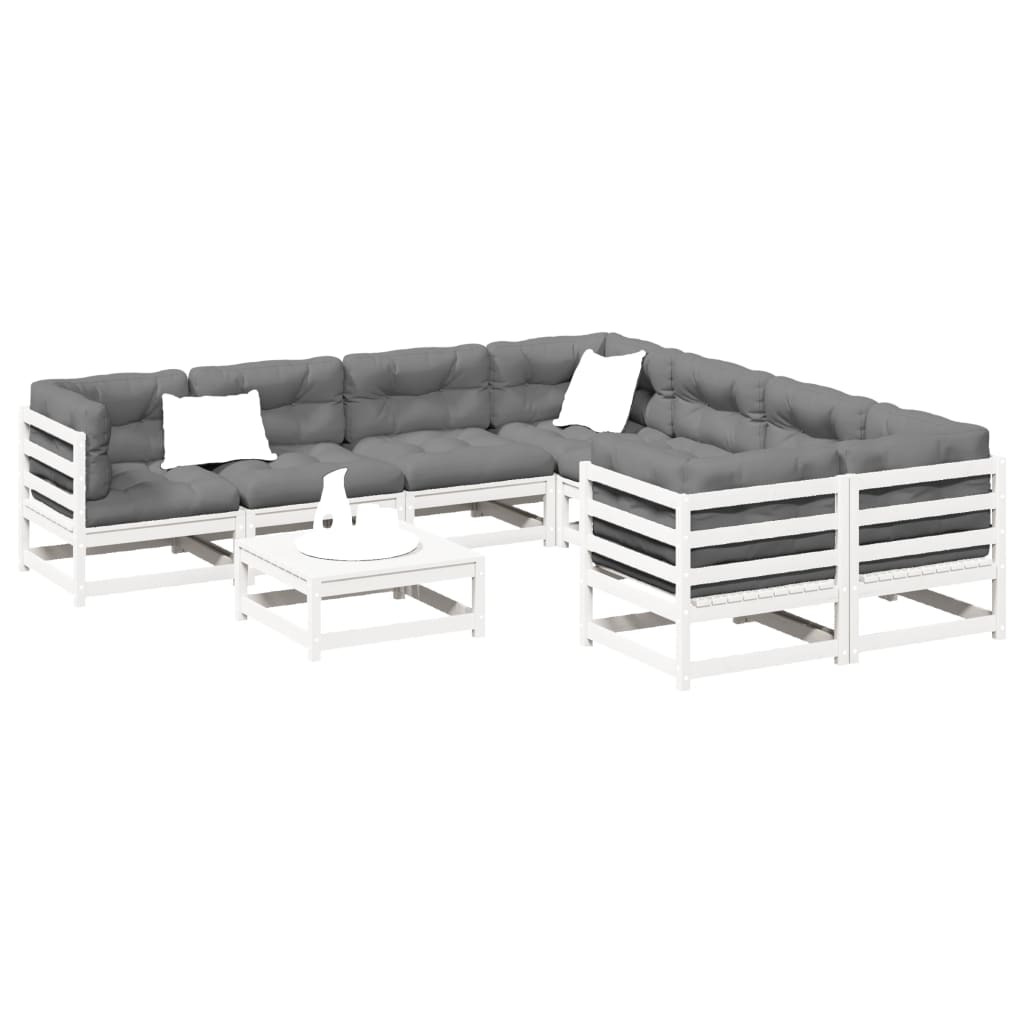 9 Piece Garden Sofa Set Impregnated Wood Pine