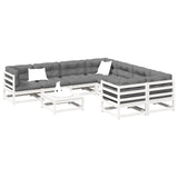 9 Piece Garden Sofa Set Impregnated Wood Pine