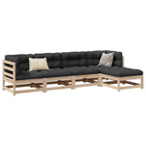 5 Piece Garden Sofa Set Impregnated Wood Pine