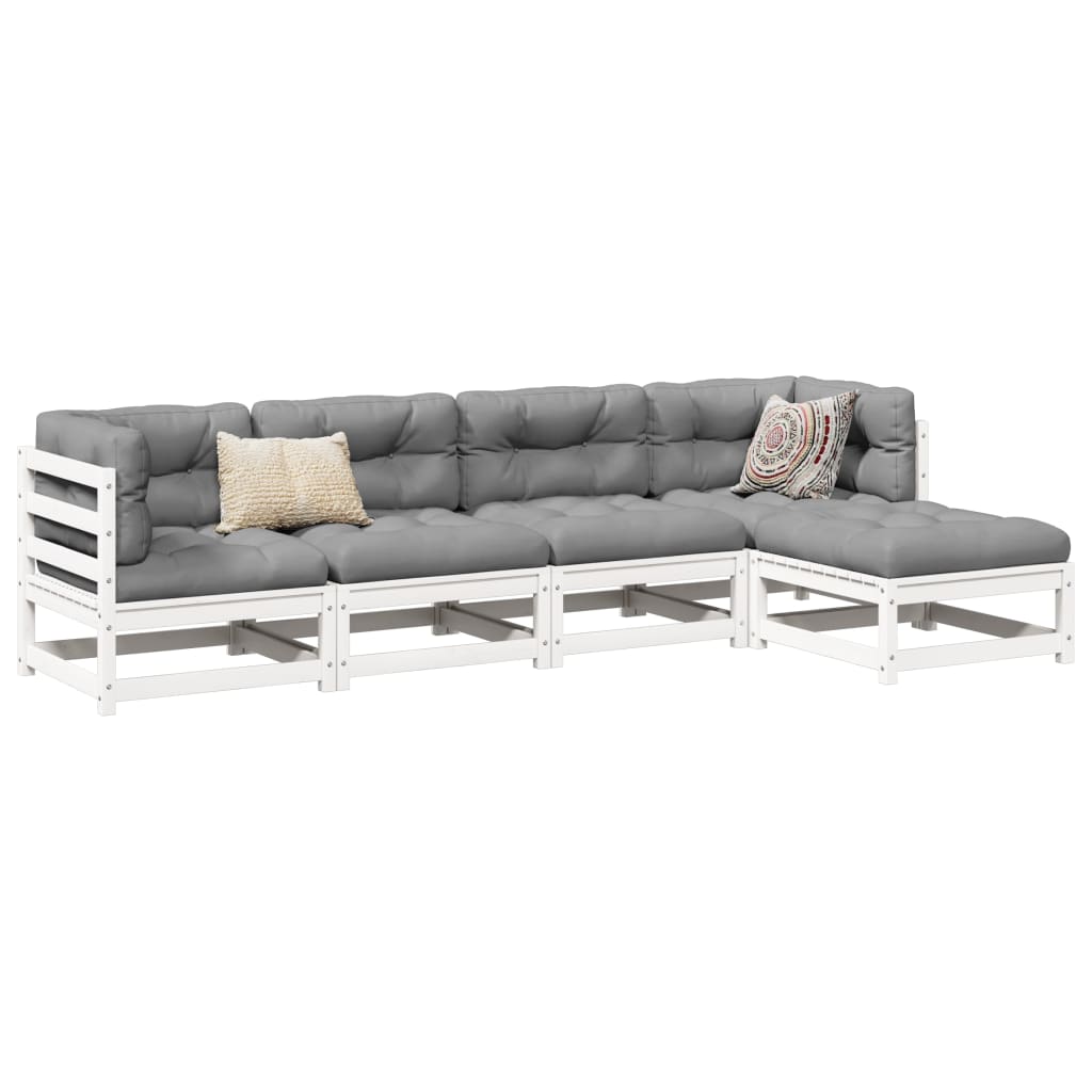 5 Piece Garden Sofa Set Impregnated Wood Pine