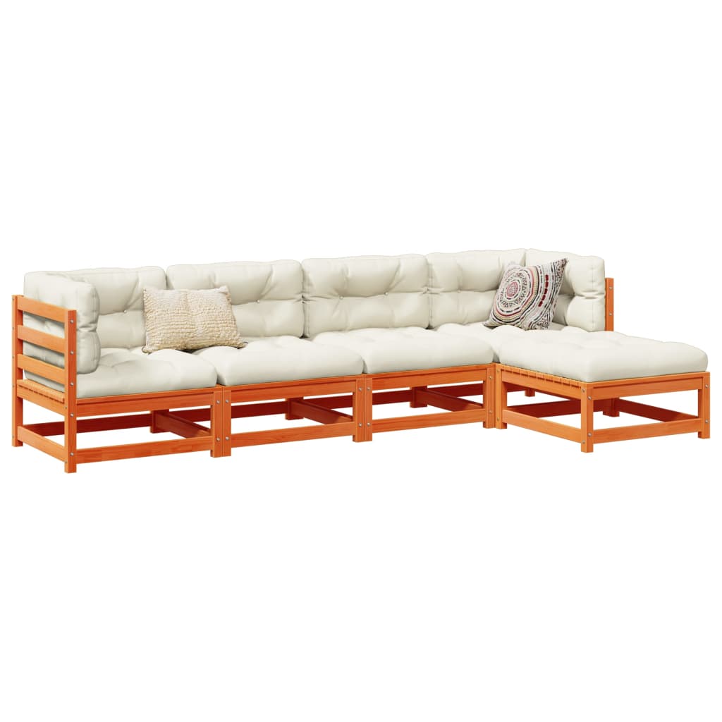 5 Piece Garden Sofa Set Impregnated Wood Pine