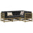 4 Piece Garden Sofa Set Solid Wood Pine