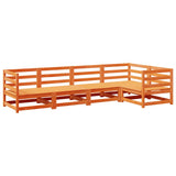 5 Piece Garden Sofa Set Solid Wood Pine