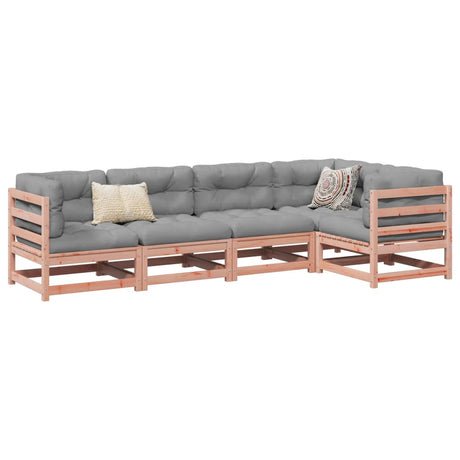 5 Piece Garden Sofa Set Solid Wood Pine