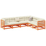 6 Piece Garden Sofa Set Solid Wood Douglas Fir