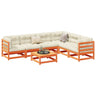 7 Piece Garden Sofa Set Solid Wood Pine