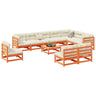11 Piece Garden Sofa Set Solid Wood Pine