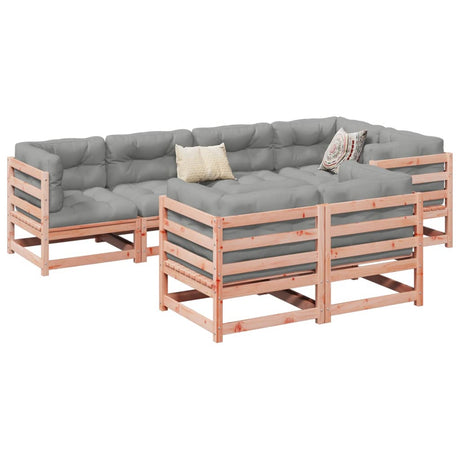 7 Piece Garden Sofa Set Solid Wood Pine