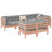 7 Piece Garden Sofa Set With Cushions Impregnated Wood Pine