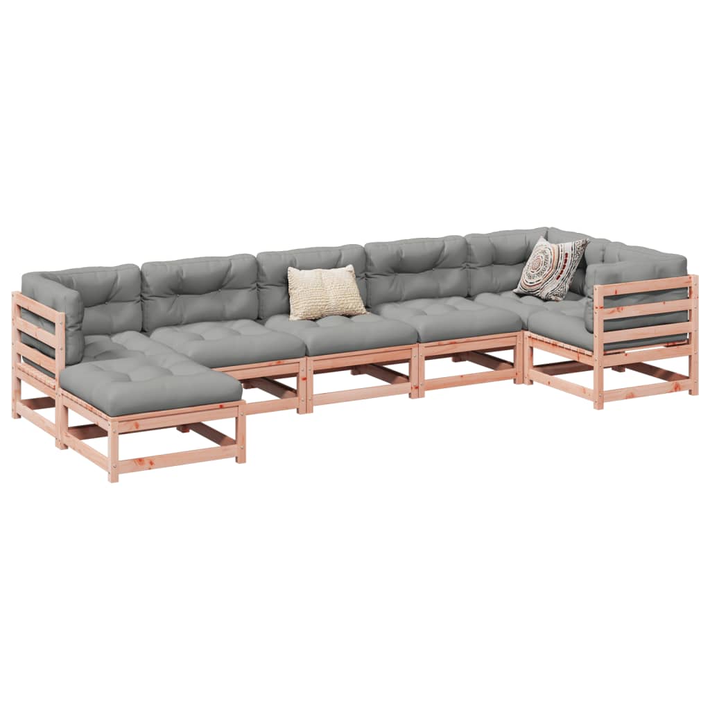 7 Piece Garden Sofa Set Impregnated Wood Pine