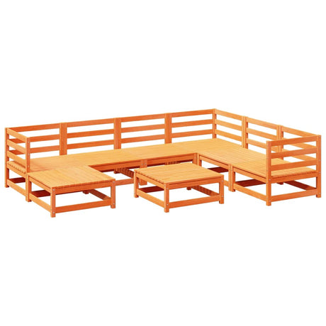 8 Piece Garden Sofa Set Solid Wood Pine