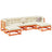 6 Piece Garden Sofa Set Solid Wood Douglas Fir