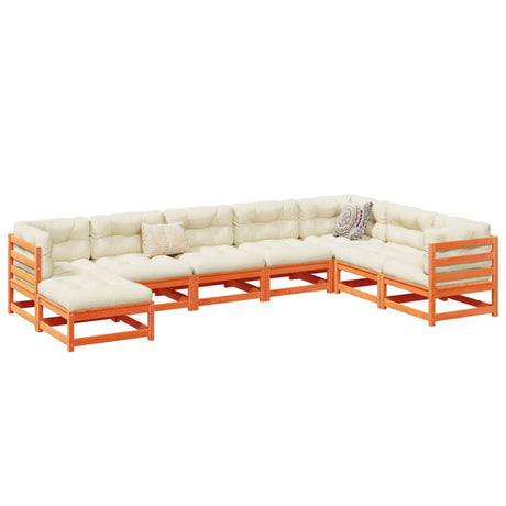 8 Piece Garden Sofa Set Solid Wood Douglas Fir