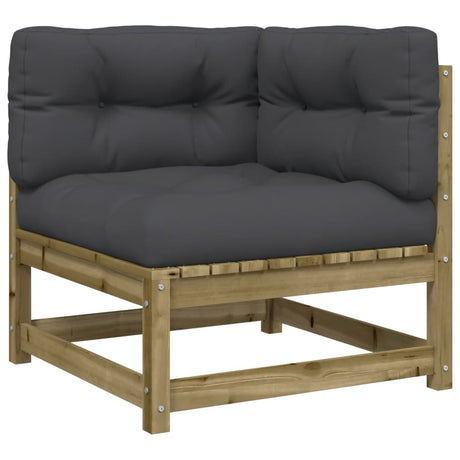 6 Piece Garden Sofa Set With Cushions Impregnated Wood Pine