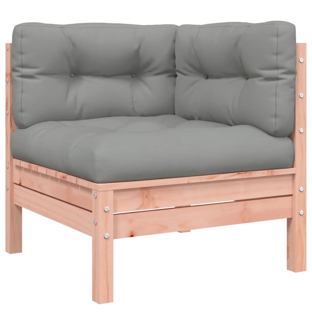6 Piece Garden Sofa Set With Cushions Solid Wood Douglas Fir