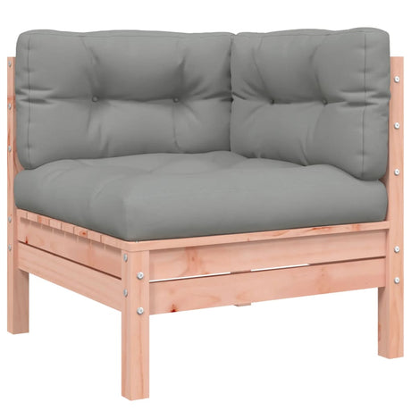 6 Piece Garden Sofa Set With Cushions Solid Wood Douglas Fir