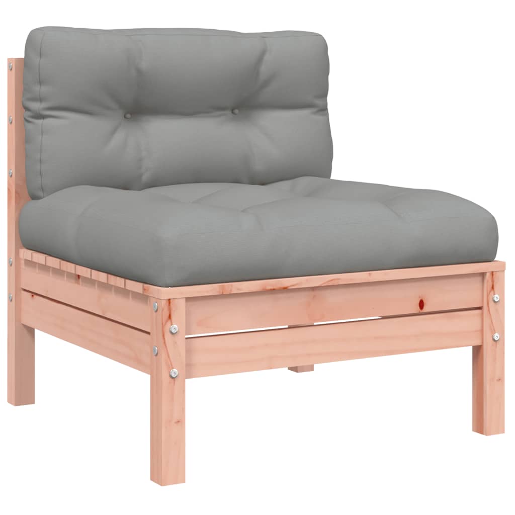 6 Piece Garden Sofa Set With Cushions Solid Wood Douglas Fir