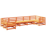 7 Piece Garden Sofa Set Solid Wood Pine