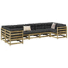 7 Piece Garden Sofa Set Solid Wood Pine