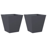 Garden Planters Anthracite 2 Pcs Steel