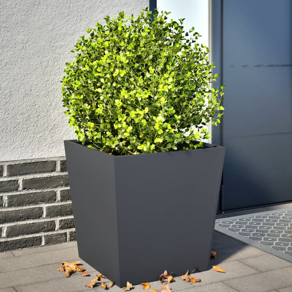 Garden Planters Anthracite 2 Pcs Steel