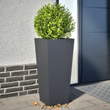 Garden Planters Anthracite 2 Pcs Steel
