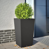 Garden Planters Anthracite 2 Pcs Steel