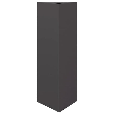 Garden Planter Black Triangular Steel