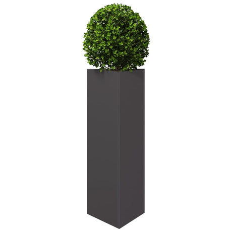 Garden Planter Black Triangular Steel